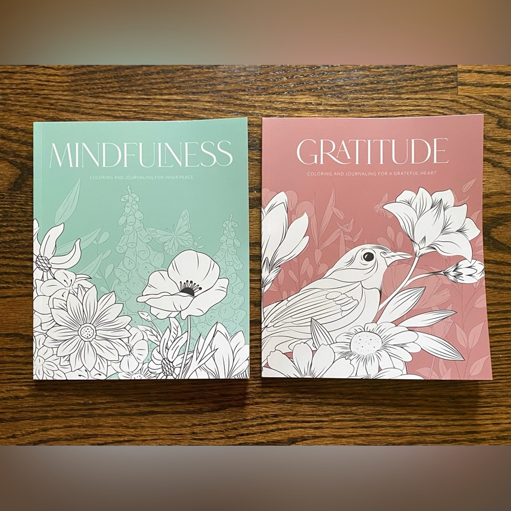 Mindfulness and Gratitude Coloring Books Set